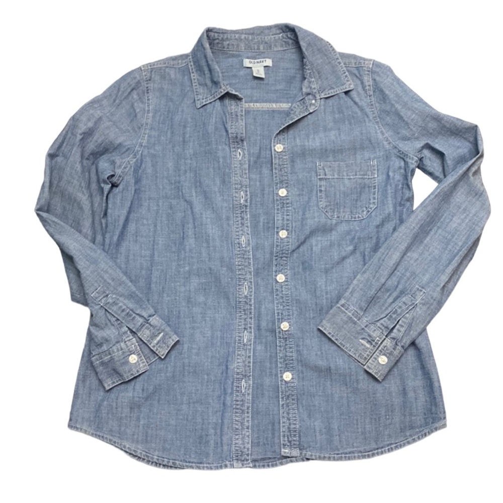 2 for $20 Old Navy denim chambray button-up shirt
